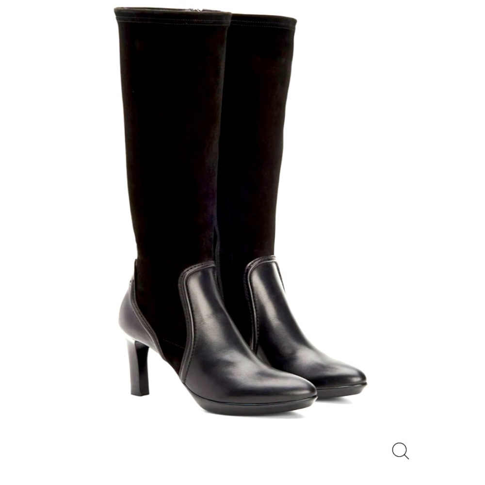Aquatalia Weatherproof Rosann Calf Stretch Suede tall boots